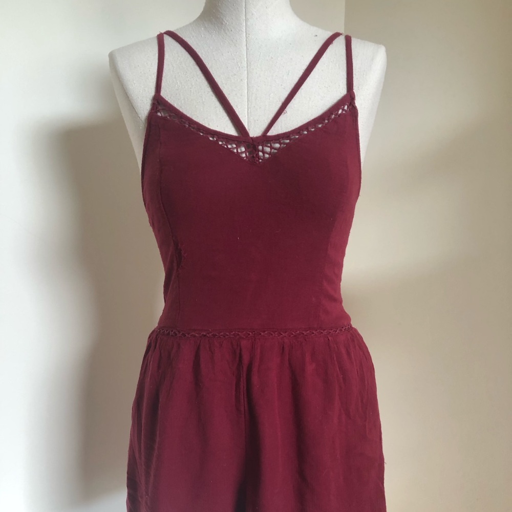 Hollister Burgundy romper